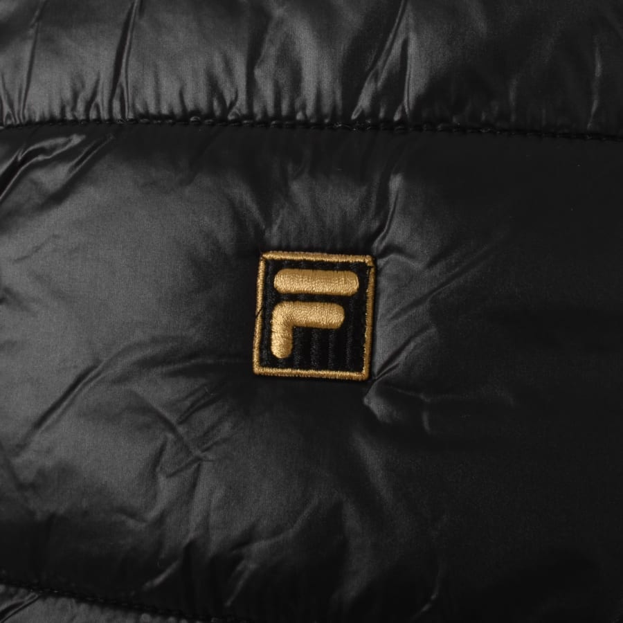 Fila Vintage Tonkin Puffer Front Jacket Black Mainline Menswear Ireland